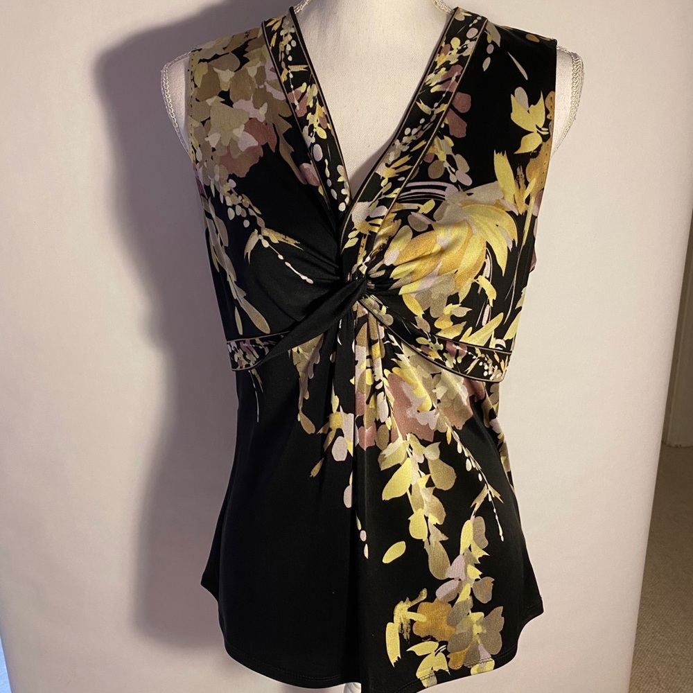 Elie Tahari Sleeveless Jersey Knit Blouse